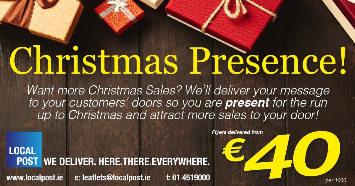 Get your Christmas flyers delivered